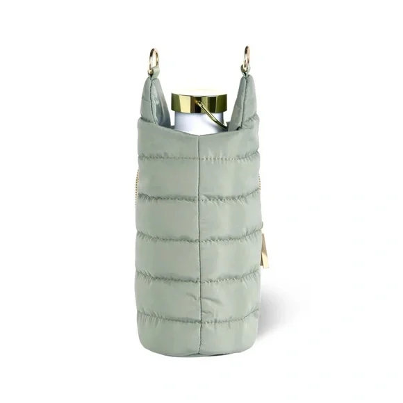 Wanderfull Quilted Sage Crossbody Convertible Hydrobag Waterbottle Purse NWT - Picture 5 of 16